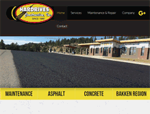 Tablet Screenshot of hardrives-asphalt.com